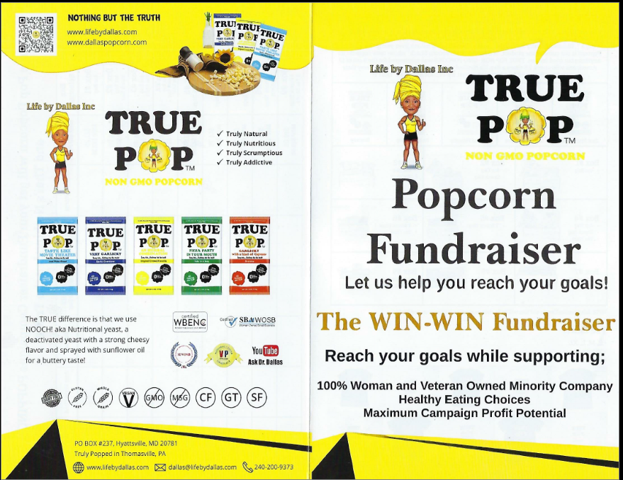 True Pop Sample Fundraiser Box